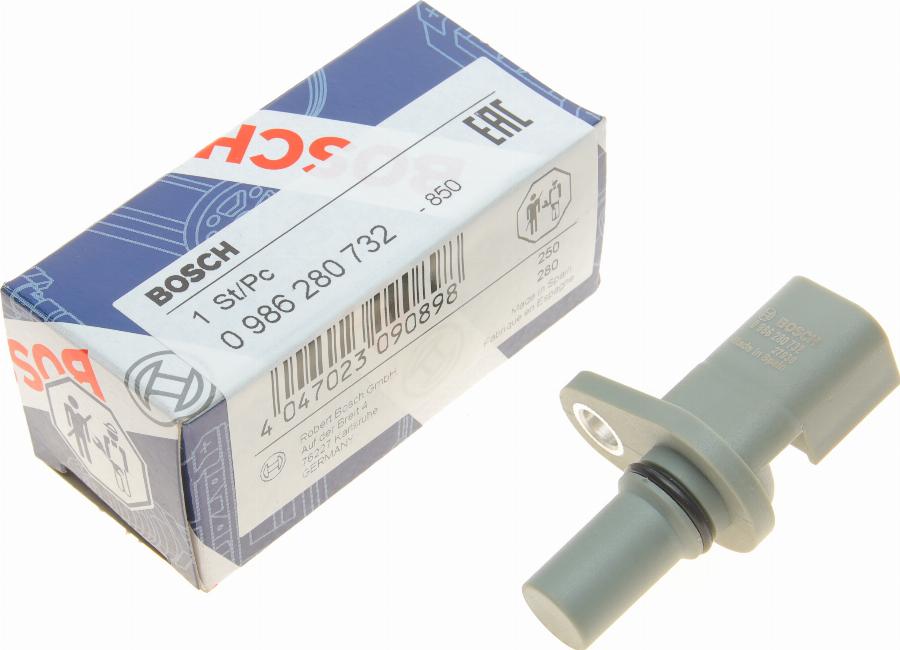 BOSCH 0 986 280 732 - Sensor, posición arbol de levas parts5.com