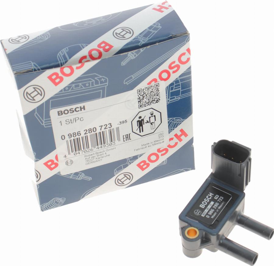 BOSCH 0 986 280 723 - Sensor, exhaust pressure parts5.com