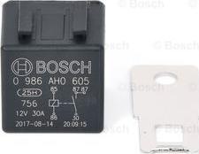 BOSCH 0 986 AH0 605 - Röle, çalışma akımı parts5.com