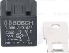 BOSCH 0 986 AH0 622 - Relé, corriente de trabajo parts5.com