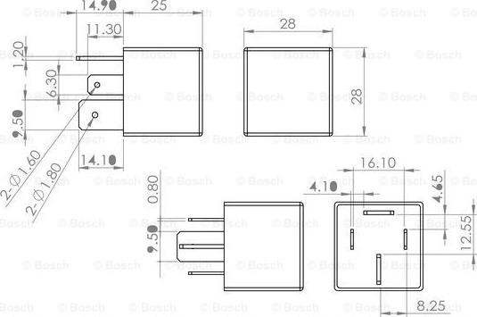 BOSCH 0 986 AH0 082 - Relé pracovného prúdu parts5.com