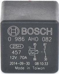 BOSCH 0 986 AH0 082 - Relé pracovného prúdu parts5.com