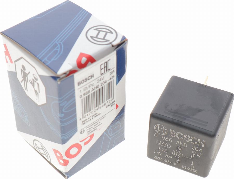 BOSCH 0 986 AH0 204 - Relay, main current parts5.com