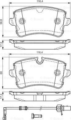 BOSCH 0 986 TB3 177 - Set placute frana,frana disc parts5.com