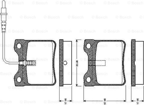 BOSCH 0 986 TB2 175 - Set placute frana,frana disc parts5.com