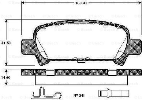 BOSCH 0 986 TB2 360 - Set placute frana,frana disc parts5.com