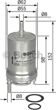 BOSCH 0 450 905 925 - Üzemanyagszűrő parts5.com