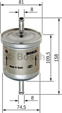 BOSCH 0 450 905 095 - Filtro combustible parts5.com