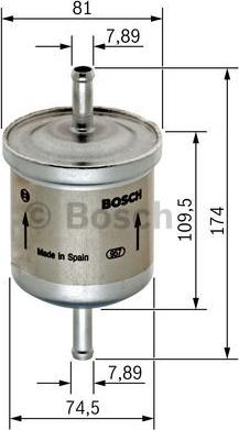 BOSCH 0 450 905 318 - Filtru combustibil parts5.com