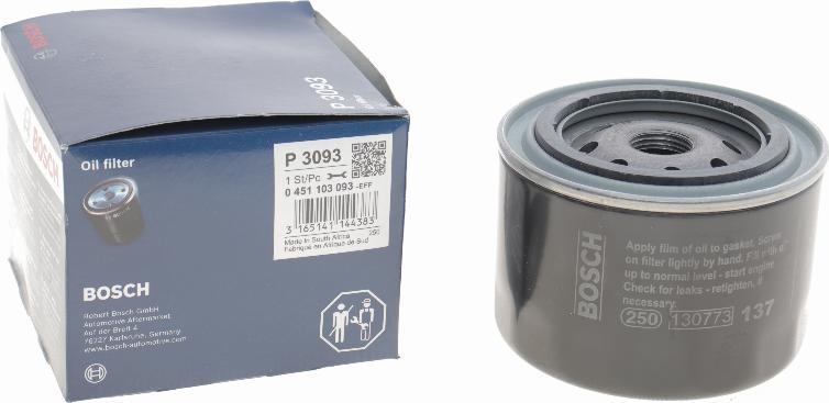 BOSCH 0 451 103 093 - Filtru ulei parts5.com