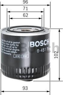 BOSCH 0 451 103 062 - Ölfilter parts5.com