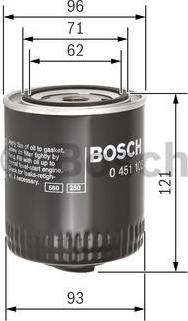 BOSCH 0 451 103 028 - Φίλτρο λαδιού parts5.com