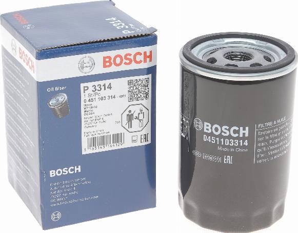 BOSCH 0 451 103 314 - Масляный фильтр parts5.com