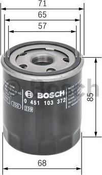 BOSCH 0 451 103 372 - Ölfilter parts5.com