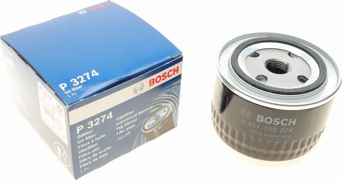 BOSCH 0 451 103 274 - Маслен филтър parts5.com