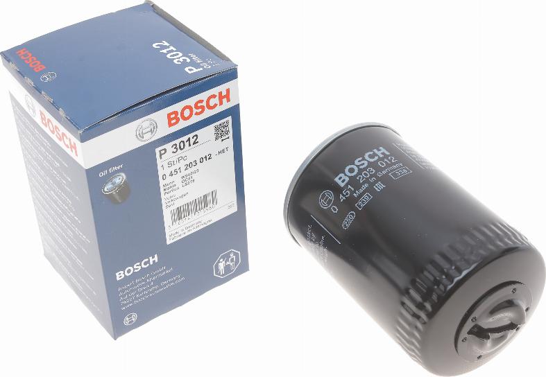 BOSCH 0 451 203 012 - Φίλτρο λαδιού parts5.com