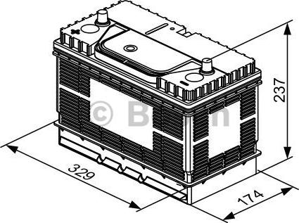 BOSCH 0 092 T30 500 - Żtartovacia batéria parts5.com