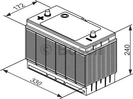 BOSCH 0 092 T30 330 - Indító akkumulátor parts5.com