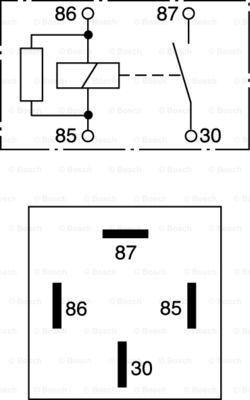 BOSCH 0 332 019 103 - Releu, curent alimentare parts5.com