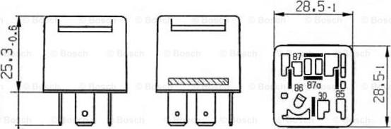 BOSCH 0 332 209 156 - Releu, curent alimentare parts5.com