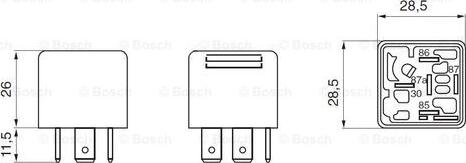 BOSCH 0 332 209 204 - Releu, curent alimentare parts5.com