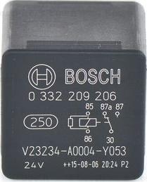 BOSCH 0 332 209 206 - Relais, ABS parts5.com