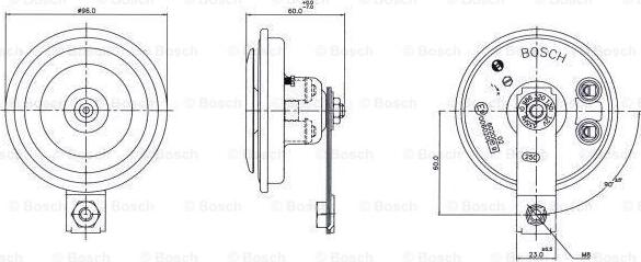 BOSCH 0 986 320 130 - Claxon parts5.com