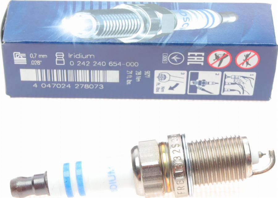 BOSCH 0 242 240 654 - Gyújtógyertya parts5.com