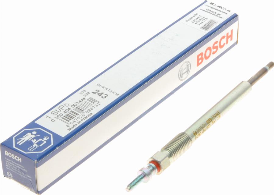 BOSCH 0 250 404 003 - Bujie incandescenta parts5.com