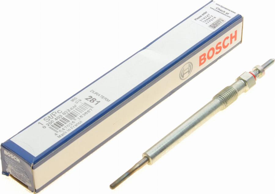 BOSCH 0 250 403 032 - Bujie incandescenta parts5.com