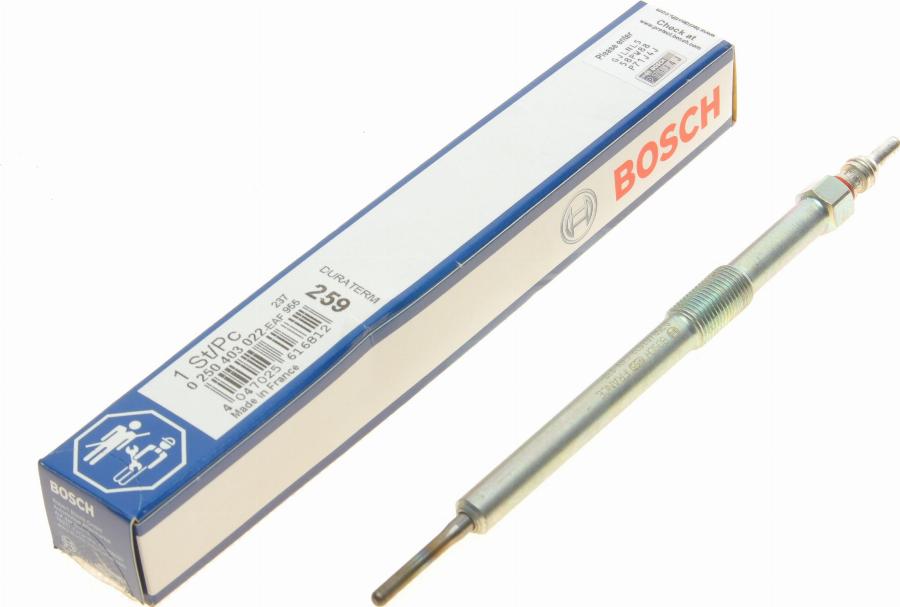 BOSCH 0 250 403 022 - Bougie de préchauffage parts5.com