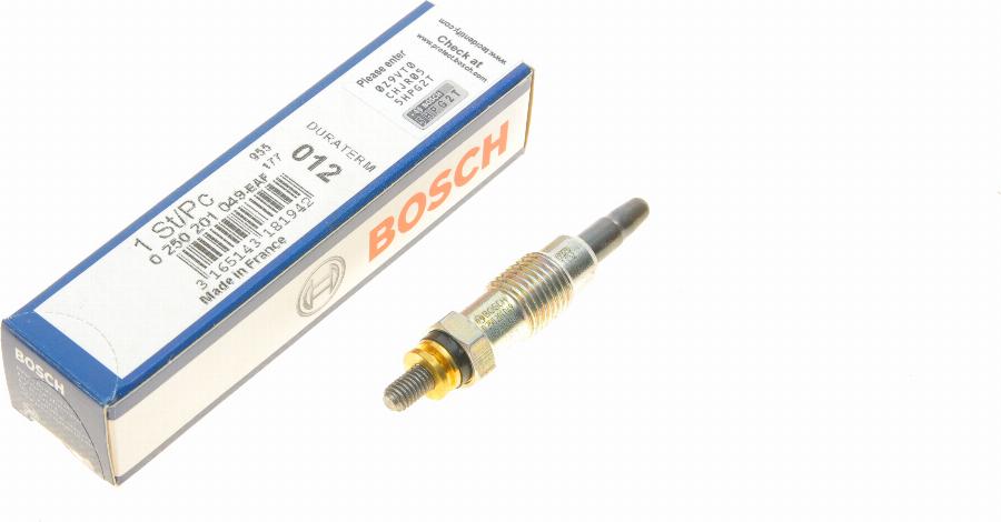 BOSCH 0 250 201 049 - Bujie incandescenta parts5.com