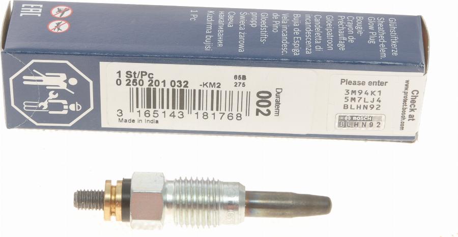 BOSCH 0 250 201 032 - Bujie incandescenta parts5.com