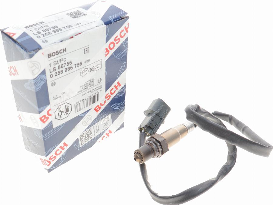 BOSCH 0 258 986 756 - Αισθητήρας λάμδα parts5.com