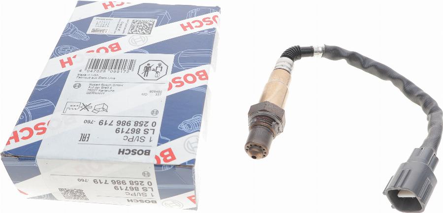 BOSCH 0 258 986 719 - Sonda Lambda parts5.com