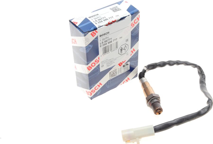 BOSCH 0 258 986 777 - Lambda Sensor parts5.com