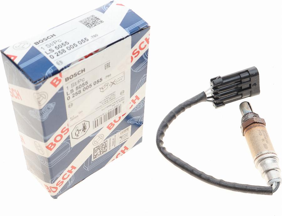 BOSCH 0 258 005 055 - Lambda sensörü parts5.com