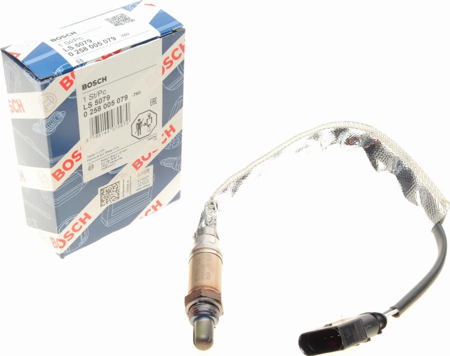 BOSCH 0 258 005 079 - Sonda Lambda parts5.com