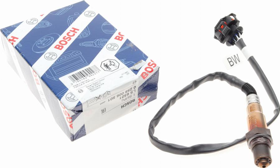 BOSCH 0 258 006 501 - Sonda Lambda parts5.com