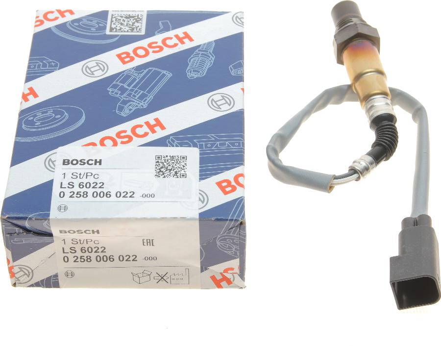 BOSCH 0 258 006 022 - Sonda Lambda parts5.com