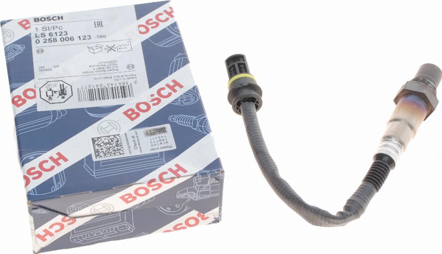 BOSCH 0 258 006 123 - Lambda-sonda parts5.com