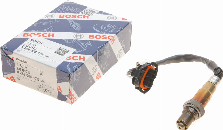 BOSCH 0 258 006 172 - Sonda Lambda parts5.com