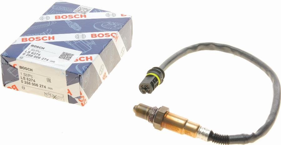 BOSCH 0 258 006 274 - Sonda Lambda parts5.com