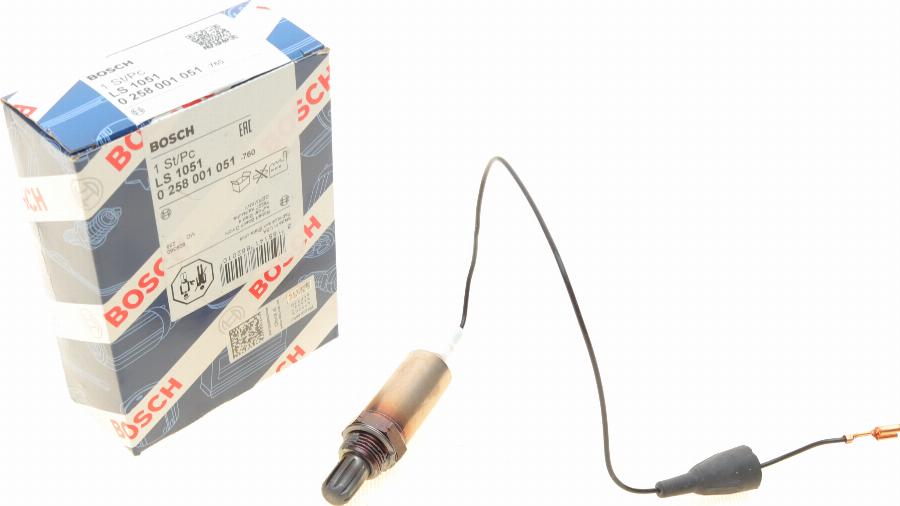 BOSCH 0 258 001 051 - Αισθητήρας λάμδα parts5.com