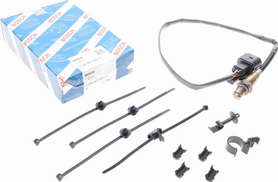 BOSCH 0 258 007 353 - Lambda Sensor parts5.com