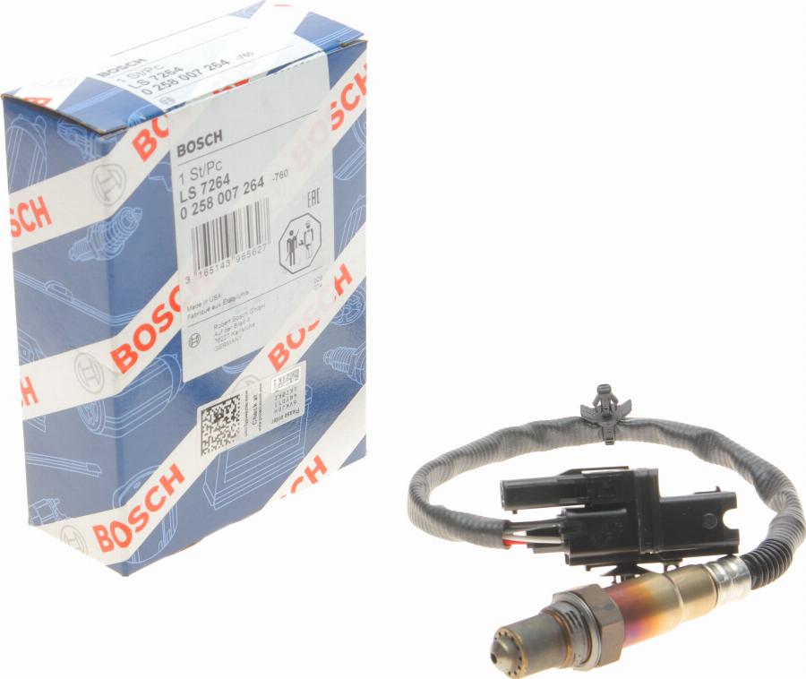 BOSCH 0 258 007 264 - Lambda Sensor parts5.com