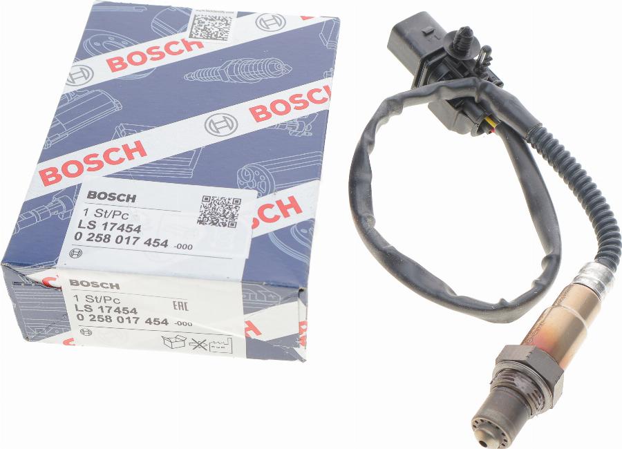 BOSCH 0 258 017 454 - Lamda-sonda parts5.com