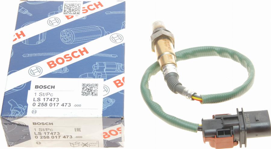 BOSCH 0 258 017 473 - Lambda Sensor parts5.com