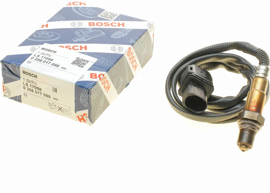 BOSCH 0 258 017 098 - Sonda Lambda parts5.com