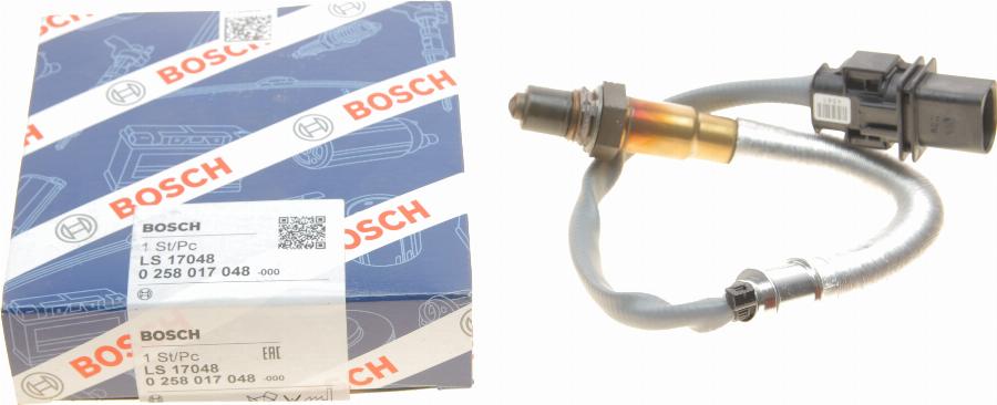 BOSCH 0 258 017 048 - Lambda Sensor parts5.com